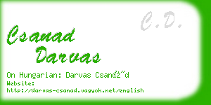 csanad darvas business card
